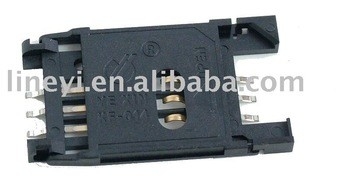 KF014 6-stykowe złącza karty SIM 500VDC ISO9001 ABS