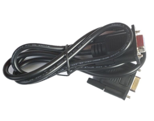 Czarne kable zasilające DB9 linia szeregowa linii montażowej komputera