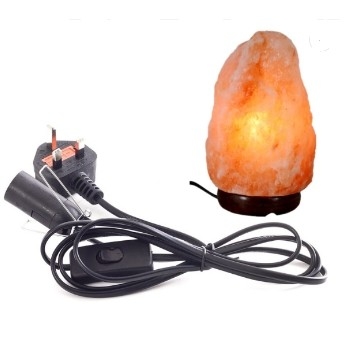 Lampa z solą himalajską 110 V, 2-pinowy przewód zasilający