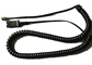 4-pinowa wtyczka i złącze Elastyczny TPU Zwinięty przewód telefoniczny ze spiralnym kablem Przewody telefoniczne