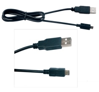 Czarny, 5-pinowy kabel Micro USB do szybkiego ładowania z systemem Android